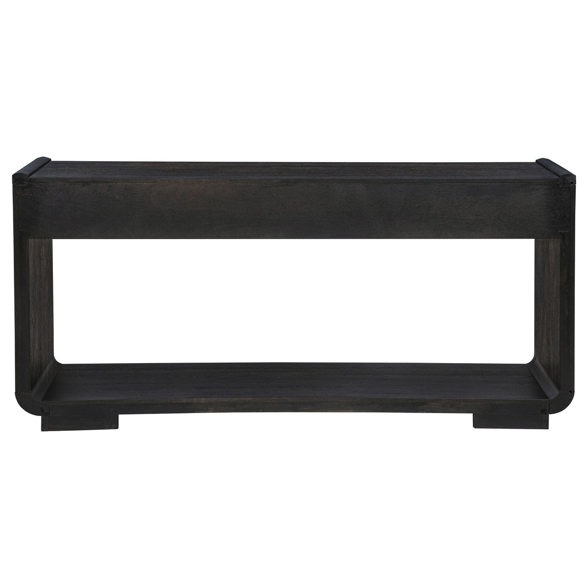 Leandro console table styled in an entryway