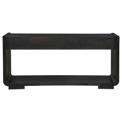 Leandro console table styled in an entryway