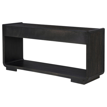 Leandro sofa console table lifestyle view
