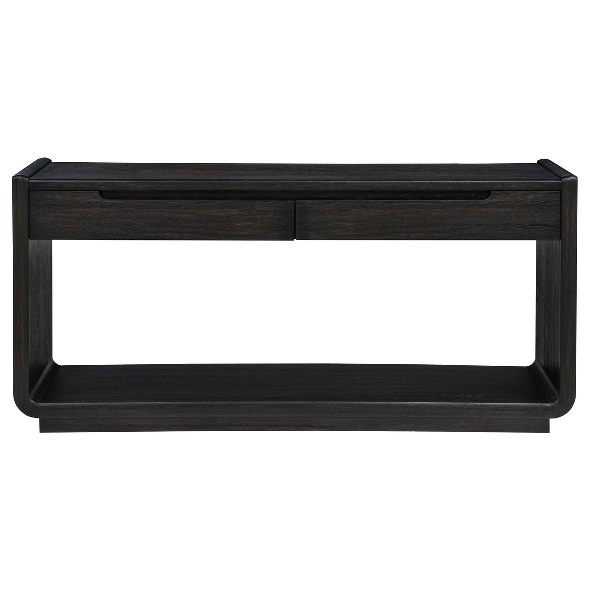 Leandro console table side view