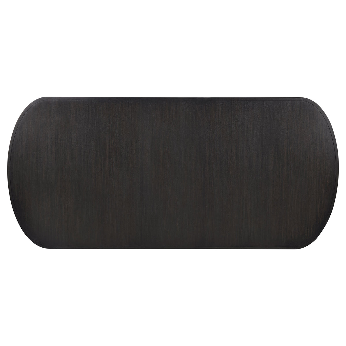 Leandro burnished black dining set detail