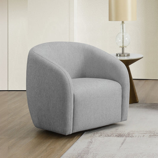 Etienne Swivel Chair in Gray