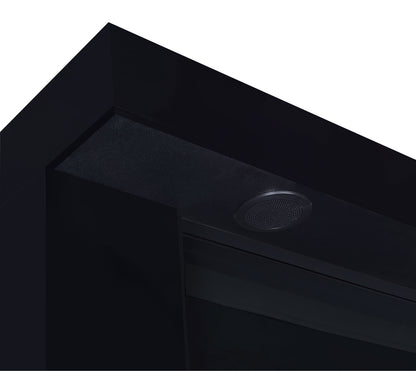 Mallory TV console crystal ember bed detail
