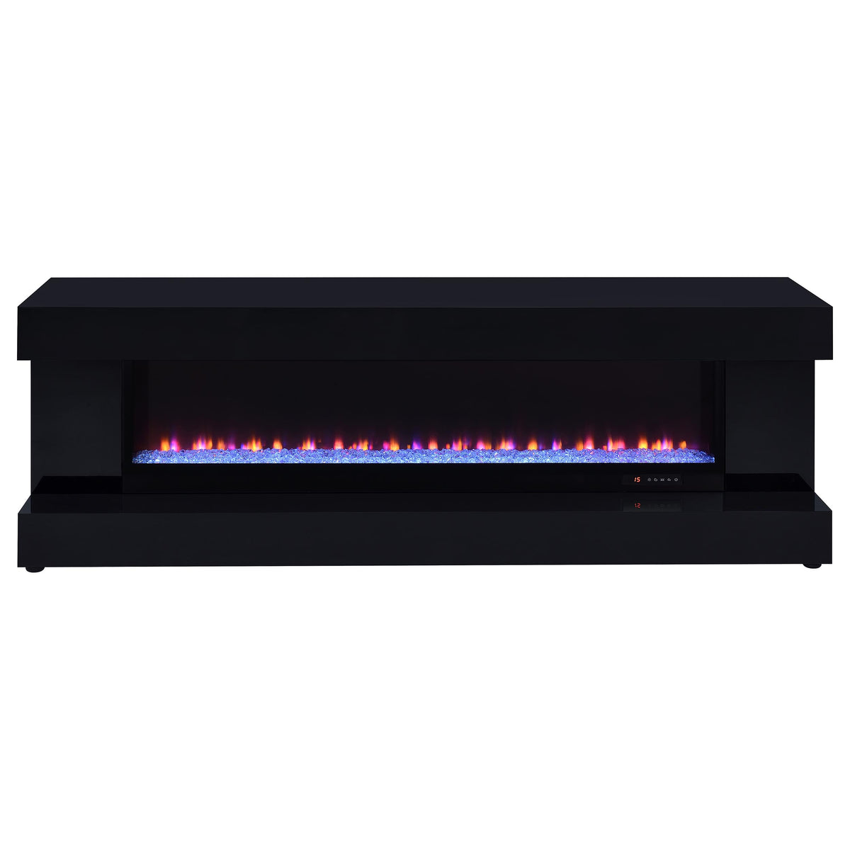 Mallory TV stand LED crystal flame visualizer