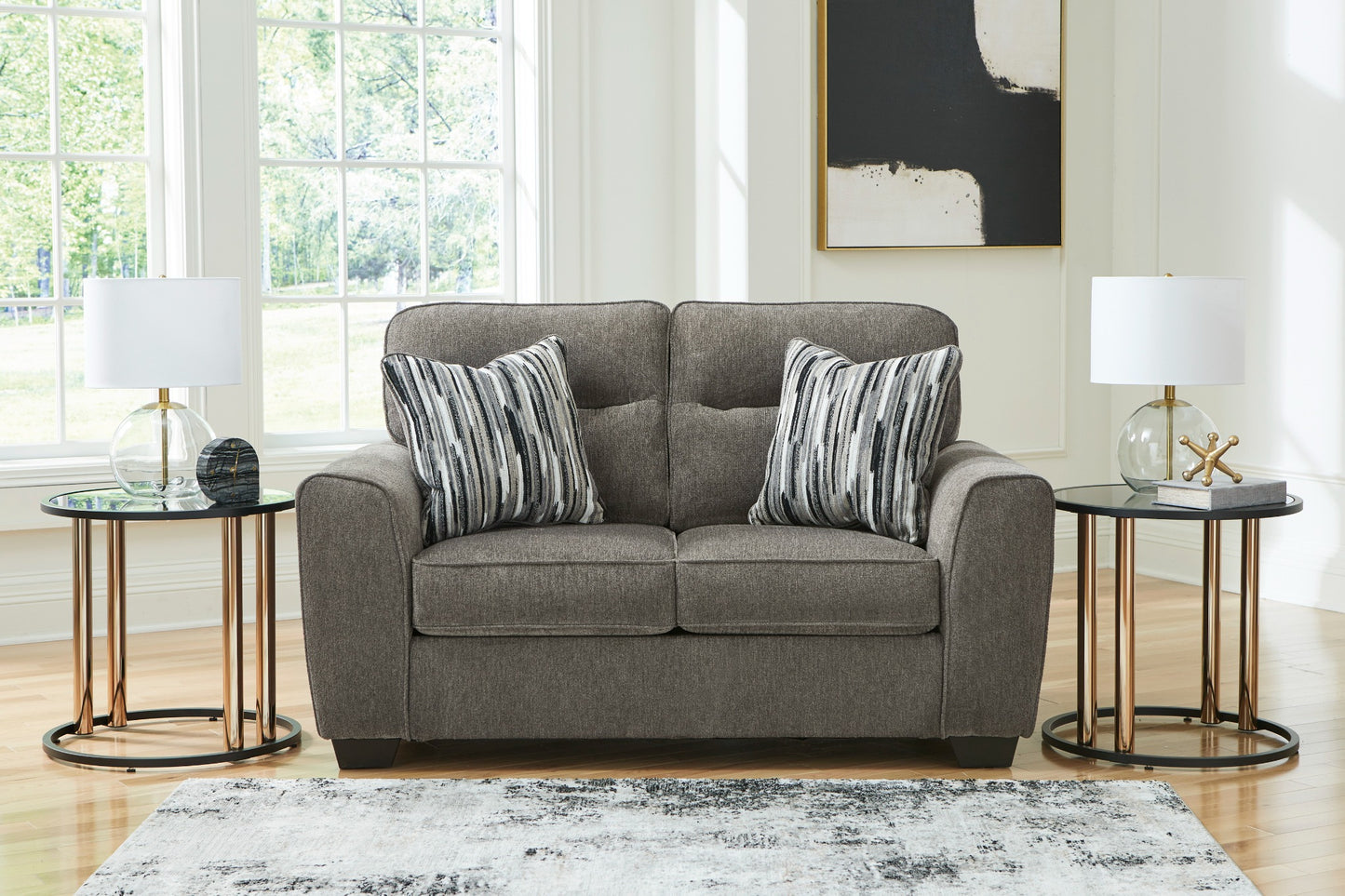 Olten loveseat in Graphite
