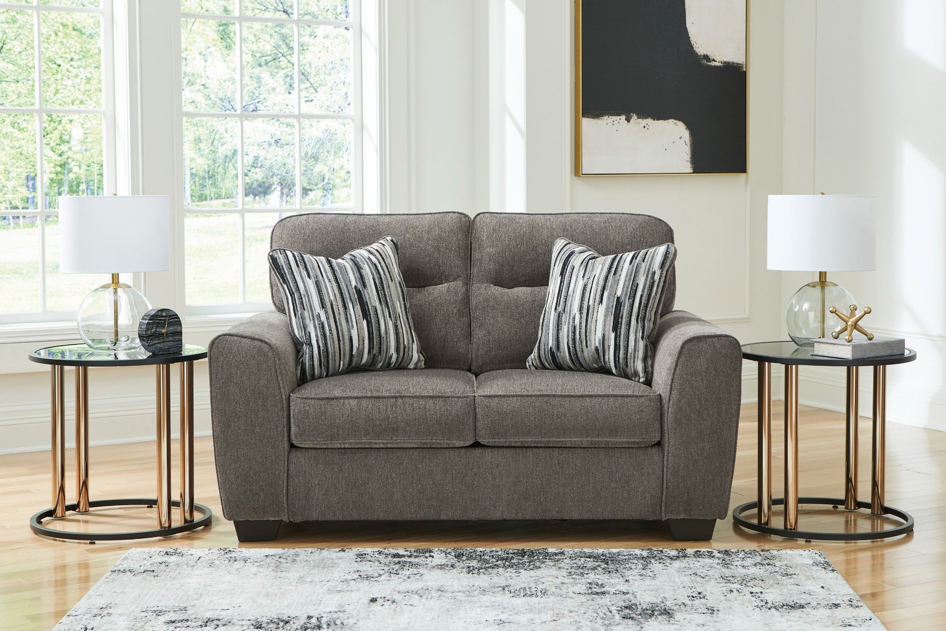 Olten loveseat in Graphite