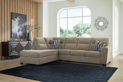 Olten sectional in Mocha with left chaise