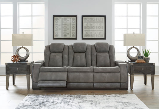 Next-Gen DuraPella Power Reclining Sofa - Slate