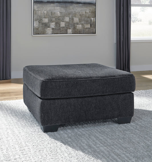 Altari Oversized Ottoman in Slate Gray
