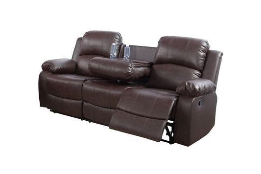 Nelson brown reclining sofa