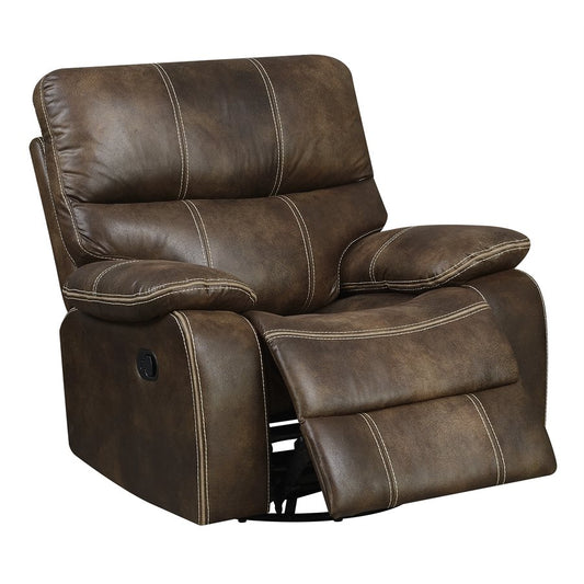 Jessie James swivel recliner chair in brown