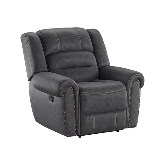 Baldwin recliner chair in slate gray